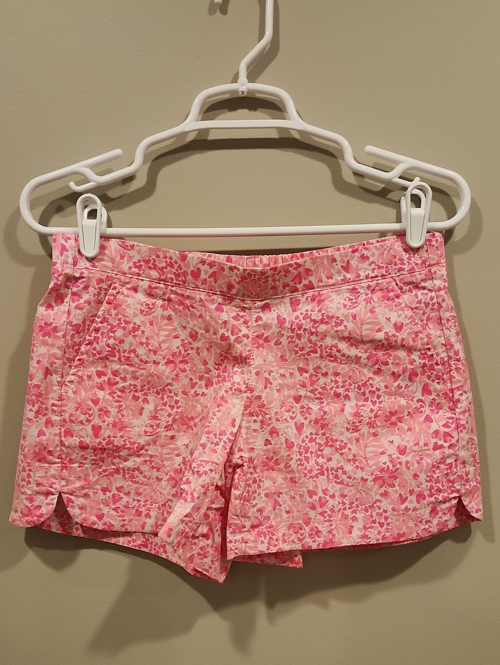 Lilly Pulitzer Women's High-Waist Pink Floral Print Shorts, Size XS